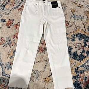 Banana Republic White Distressed Womens Jeans